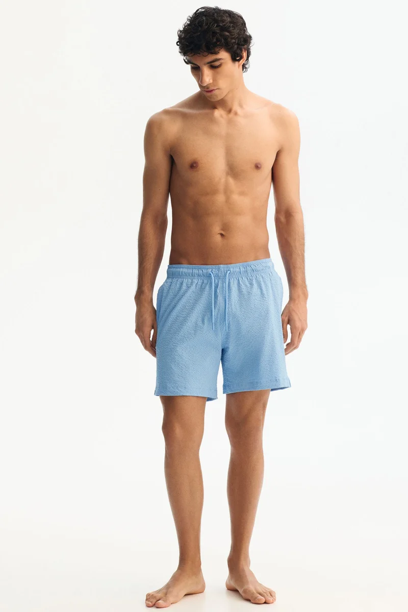 H&M  Seersucker swim shorts for Men | Best Price UAE